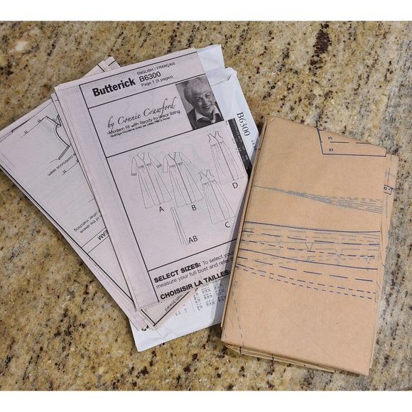 Butterick 6300 Robe Pajama Negligee Pattern Size 2x-6X Empire Waist - Picture 9 of 10